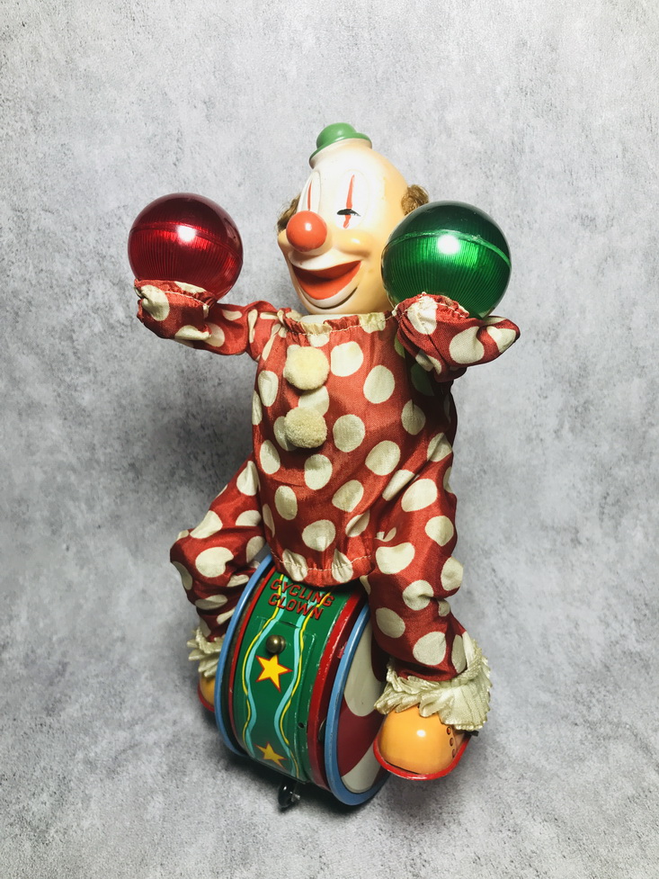50s Masudaya Tric Cycling Clown Vintage Toy
