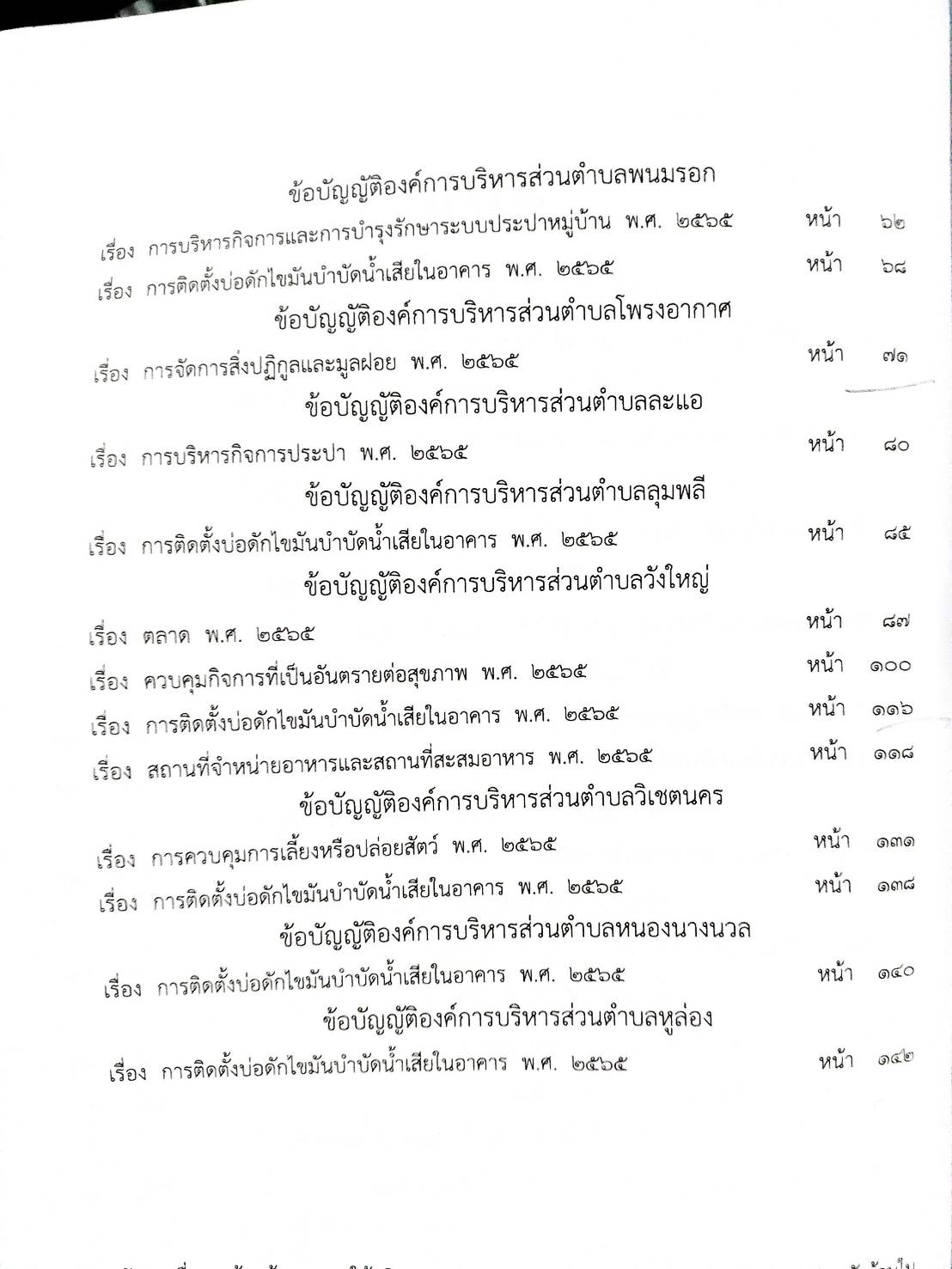 กฎหมายใหม่ปี 2567 ตอนที่ 358/67 25 ข้อบัญญัติองค์การบริหารส่วนตำบล