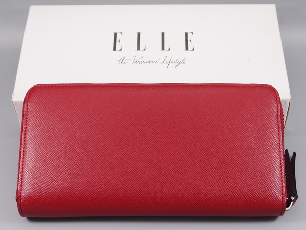 กระเป๋าสตางค์ ELLE แดง ใหม่ แท้