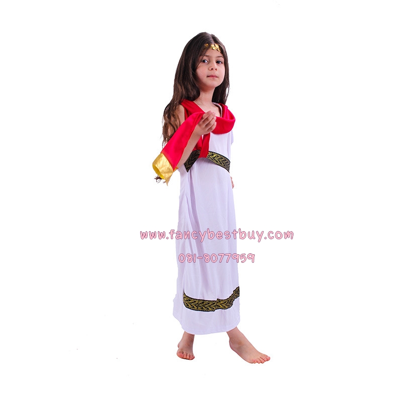 ชุดแฟนซีกรีก ชุดเจ้าหญิงกรีก Athens Princess สำหรับใช้เป็นชุดประจำชาติอาณาจักรกรีก ขนาด M