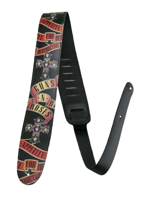 Perri's 2.5" High-Res Guns N Roses Leather Guitar Strap