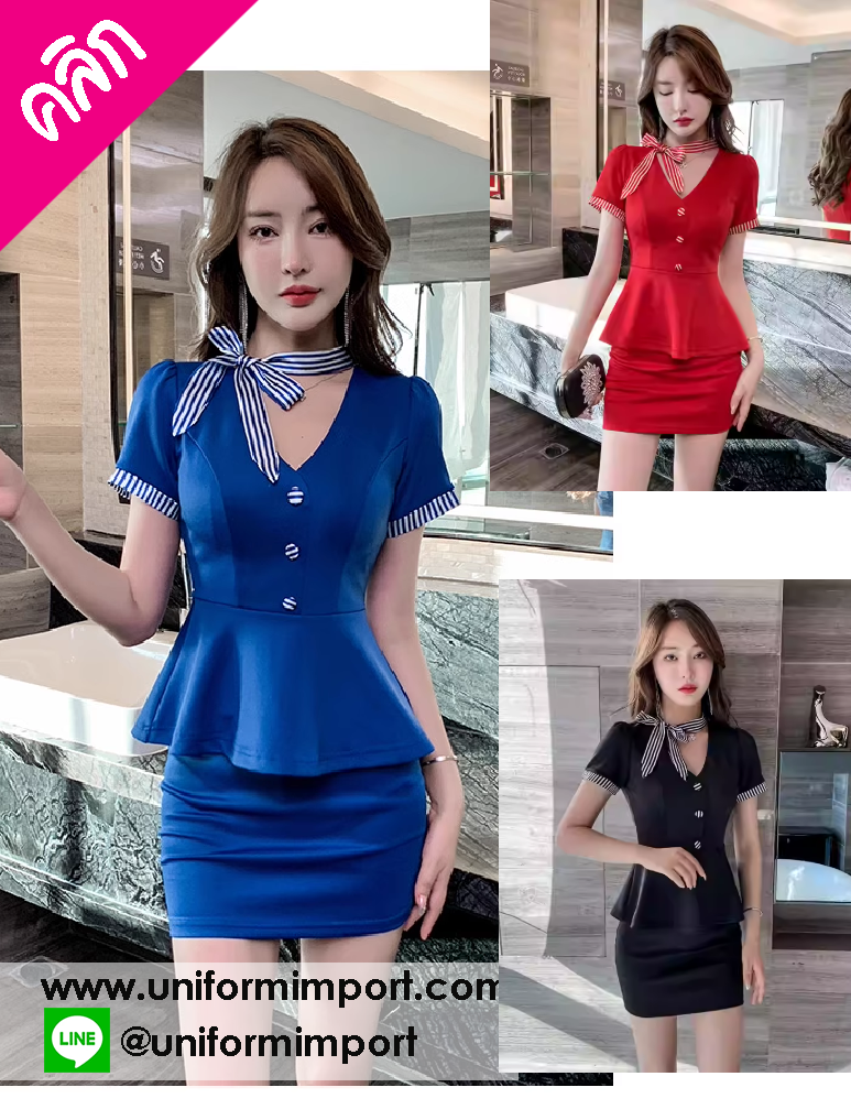 ชุดพนักงานผู้หญิง ++คลิกดูรายละเอียดด้านใน ชุดทำงานผู้หญิง ชุดทำงานออฟฟิศ ชุดพนักงานคลินิก ชุดฟอร์มพนักงาน ชุดพนักงานต้อนรับ