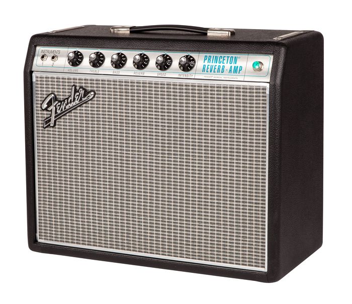 Fender '68 Custom Princeton Reverb 12W 1x10 Tube Guitar Combo Amp with Celestion Ten 30 Speaker Black