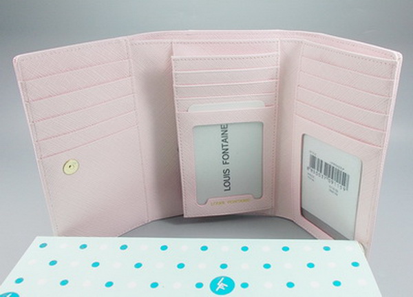 กระเป๋าสตางค์ LOUIS FONTAINE ชมพูอ่อน ใหม่ แท้