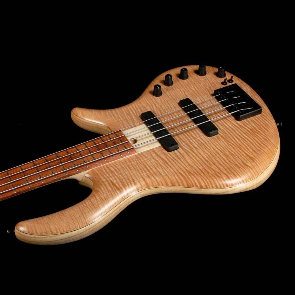 Elrick eVolution Gold Series 4-String Bass Flame Maple Top - Natural