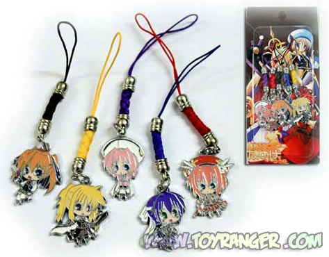 ที่คล้อง Magical Girl Lyrical Nanoha ชุด1 (5 ชิ้น)
