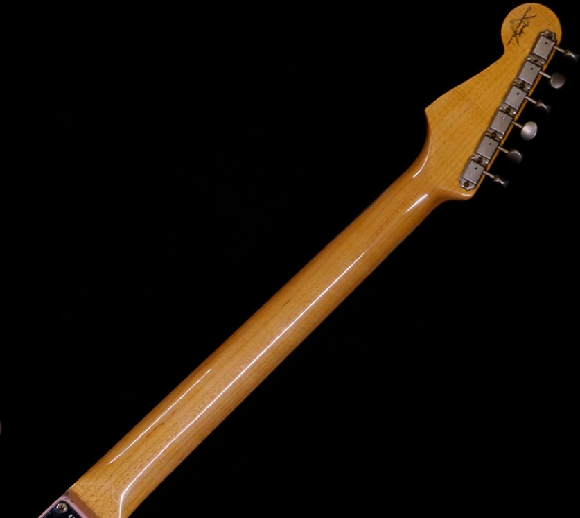 FENDER CUSTOM SHOP 1962 STRATOCASTER RELIC AAA ROSEWOOD BOARD WITH QUARTERSAWN MAPLE NECK SHELL PINK