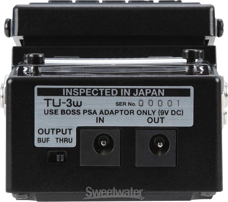 Boss TU-3W Waza Chromatic Tuner Pedal with Bypass