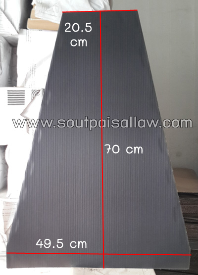 เป้ากระดาษลัง สี่เหลี่ยมคางหมู มีทั้งกระดาษลัง และกระดาษแข็ง (แพ็ค 50 แผ่น) (5A 01)