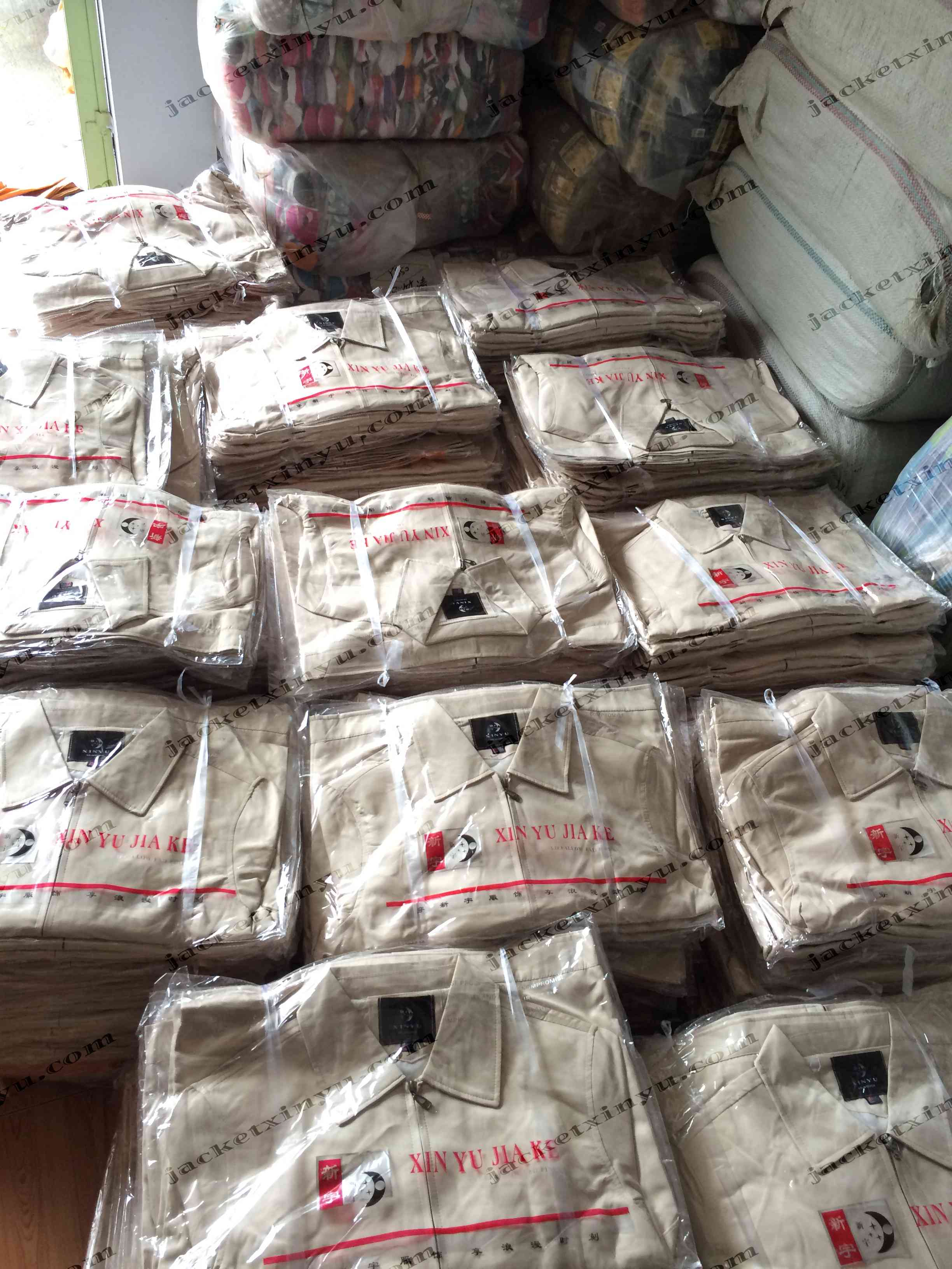 แจ็คเก็ตซินหยู่ นำเข้าผลิตจากโรงงานในประเทศจีนเตรียมส่งลูกค้า jacketxinyu.com