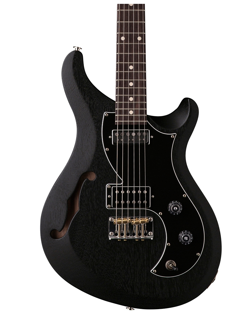 PRS S2 Vela Semi-Hollow Satin Electric Guitar Charcoal Satin