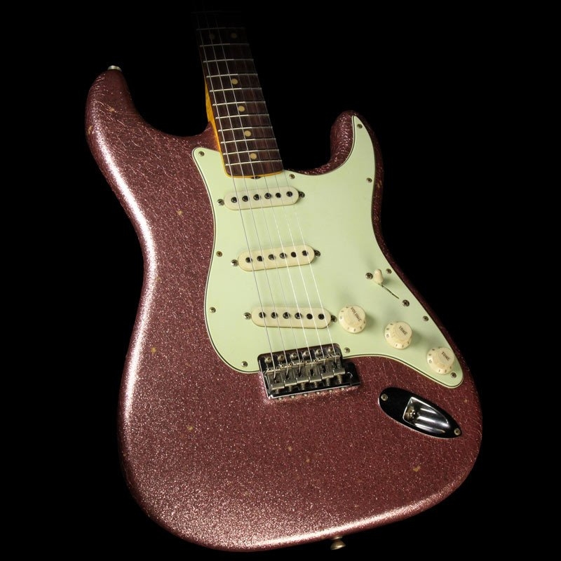 Fender Custom Shop 63 Stratocaster Journeyman Relic Electric Guitar - Champagne Sparkle