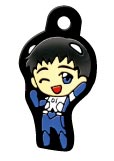 Shinji : พวงกุญแจยาง Pachinko Neon Genesis Evangelion - apostle, again - Rubber key chain (แท้)