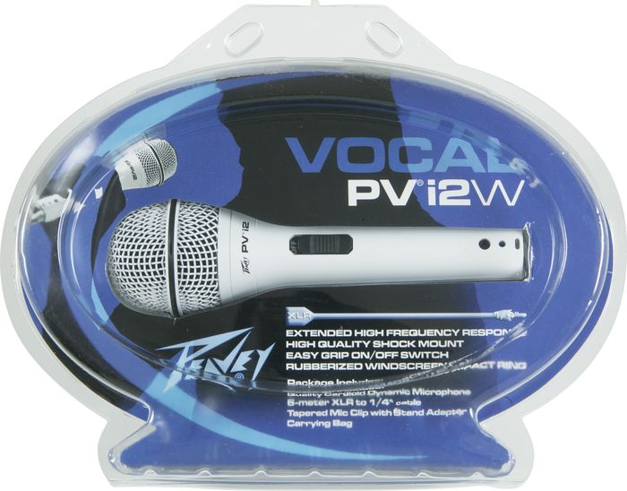 Peavey PVI 2 White 1/4 Dynamic Handheld Microphone