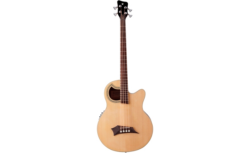 Warwick Alien Standard 4-String Acoustic-Electric Bass - Natural Hi Polish