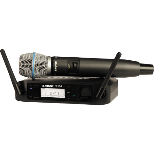 Shure GLXD24/Beta87A Handheld Wireless System (Z2 Band: 2400 - 2483.5 MHz)