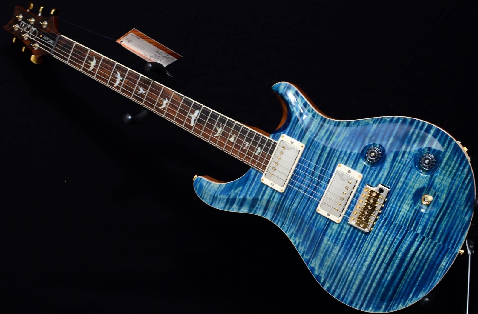 PRS 2016 Wood Library McCarty Tremolo - River Blue - Brazilian Fingerboard - Black paisley case
