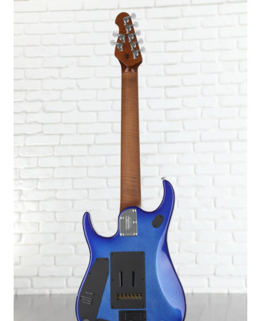 Ernie Ball Music Man JP15 7 Electric Guitar - Pacific Blue Sparkle, Sweetwater Exclusive