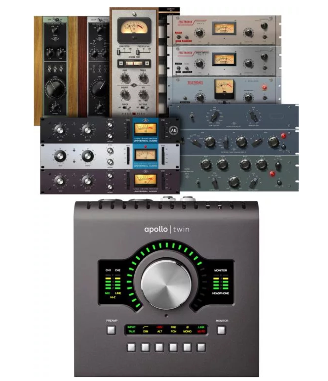 Universal Audio Apollo Twin MKII DUO Heritage Edition 10x6 Thunderbolt Audio Interface with UAD DSP