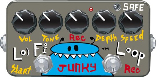 ZVex Hand-Painted Lo-Fi Loop Junky Guitar Effects Pedal