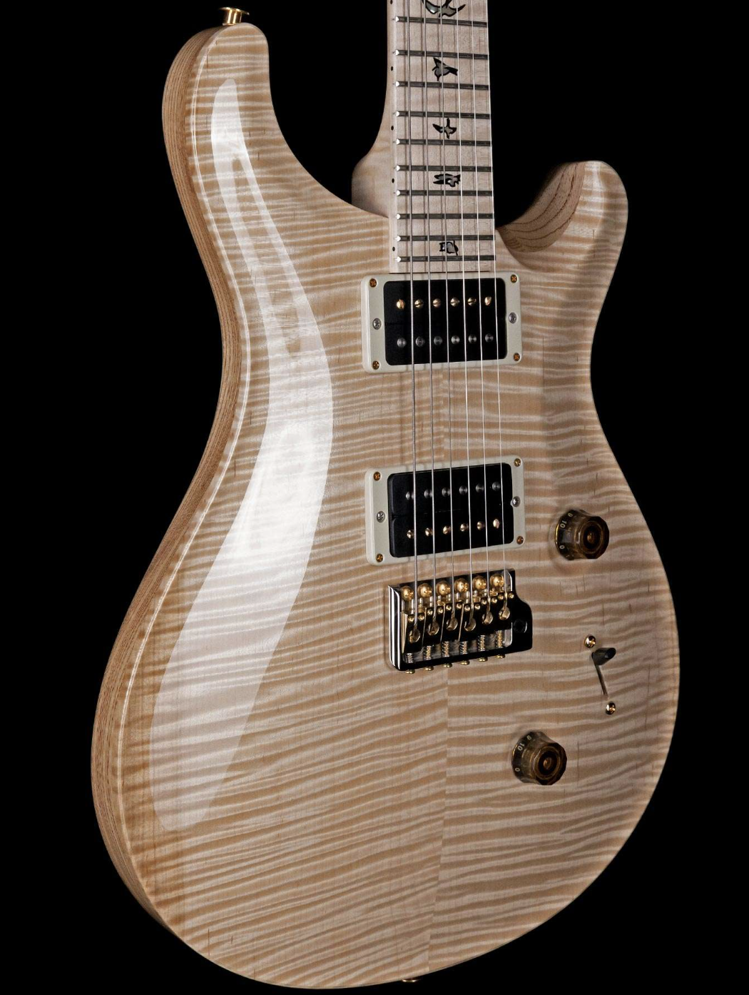 PRS Wood Library Custom 24 10 Top Flame Maple Neck Swamp Ash Body Natural Gloss