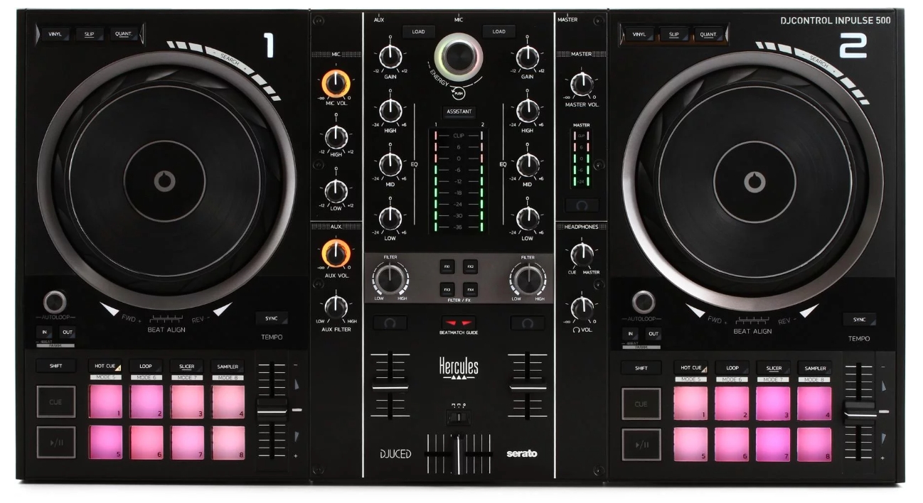 Hercules DJ DJControl Inpulse 500 2-channel DJ Controller