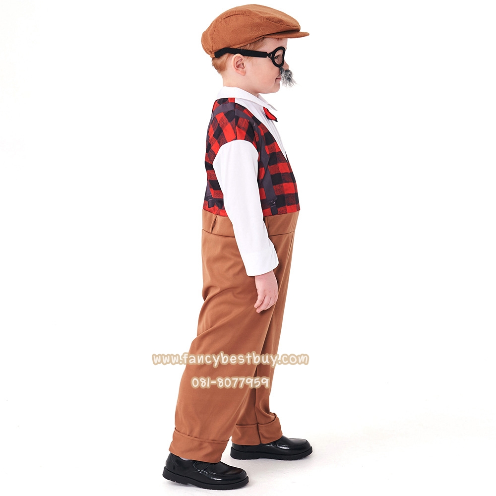 ชุดคนแก่ ชุดคุณตา Grandpa ชุดแฟนซีเด็ก มีขนาด M 120-135, L135-145