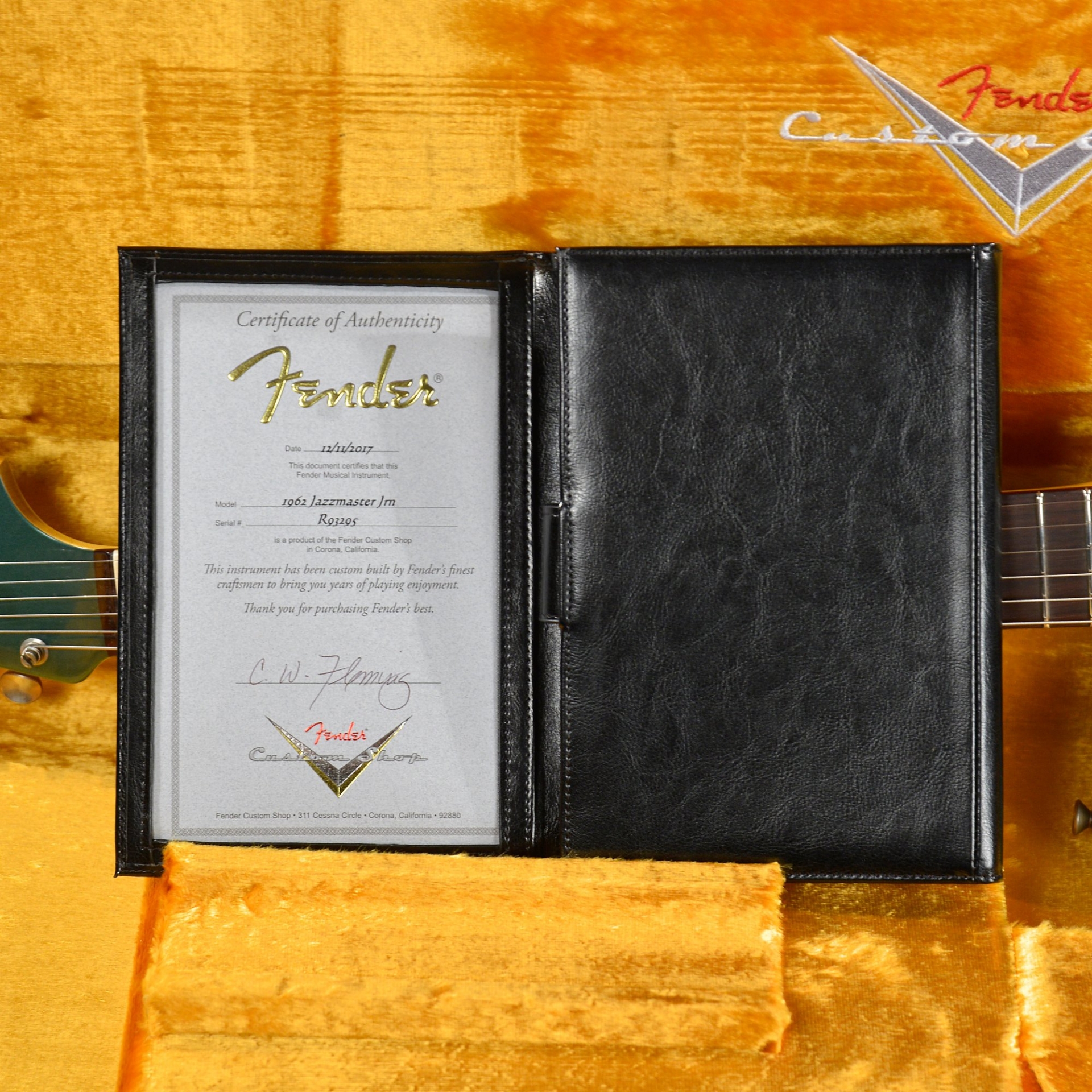 Fender Custom Shop 1962 Jazzmaster Journeyman Relic Aged Sherwood Green Metallic CME Spec w/Painted Headcap & Lollar Pickups