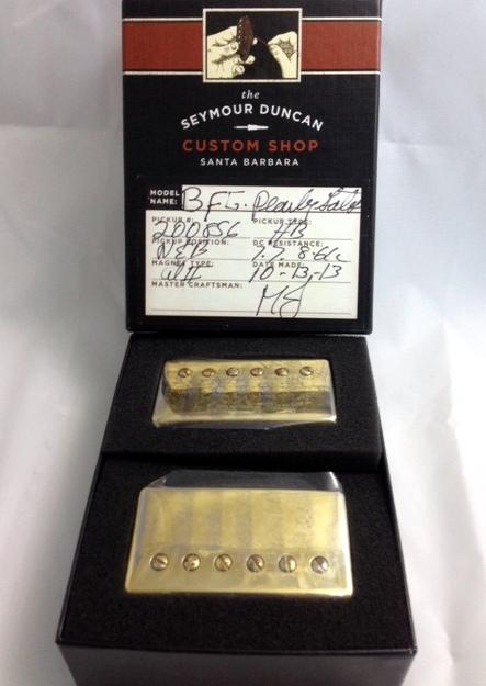 Seymour Duncan Custom Shop Pearly Gates Set Aged Gold