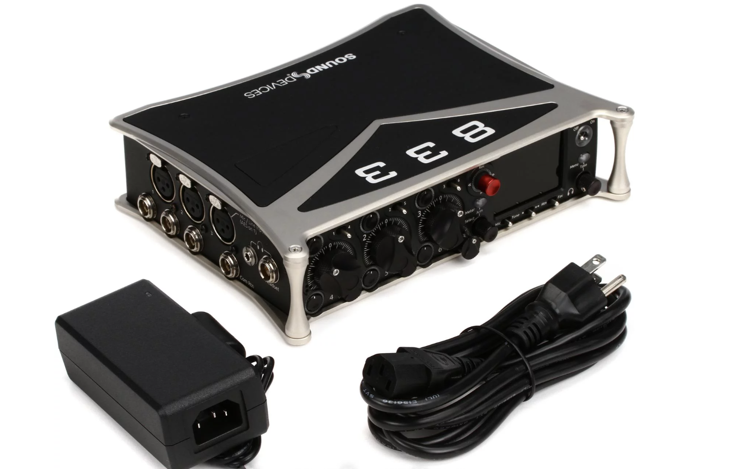 Sound Devices 833 8-channel Field Mixer with 12-track Recorder