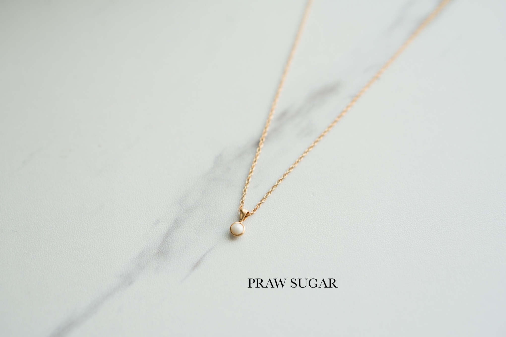 Mini Fresh Water Pearl Necklace - สร้อยคอจี้มุกแท้ขนาดเล็ก 4mm (มุกแท้+สร้อยเงินแท้)
