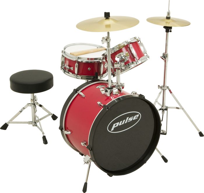 Pulse 3-Piece Deluxe Junior Drum Set
