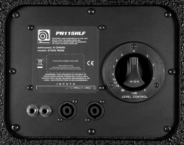 Ampeg Pro Neo Series PN-115HLF 575W 1x15 Bass Speaker Cabinet