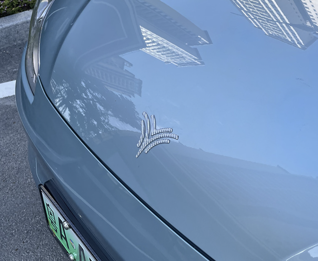 โลโก้หน้ารถ สติกเกอร์สามดี 3D สำหรับรถยนต์ไฟฟ้า NETA V , NETA V pro