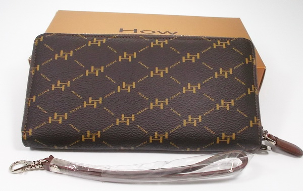 กระเป๋าสตางค์ HOW น้ำตาลไหม้ ใหม่ แท้