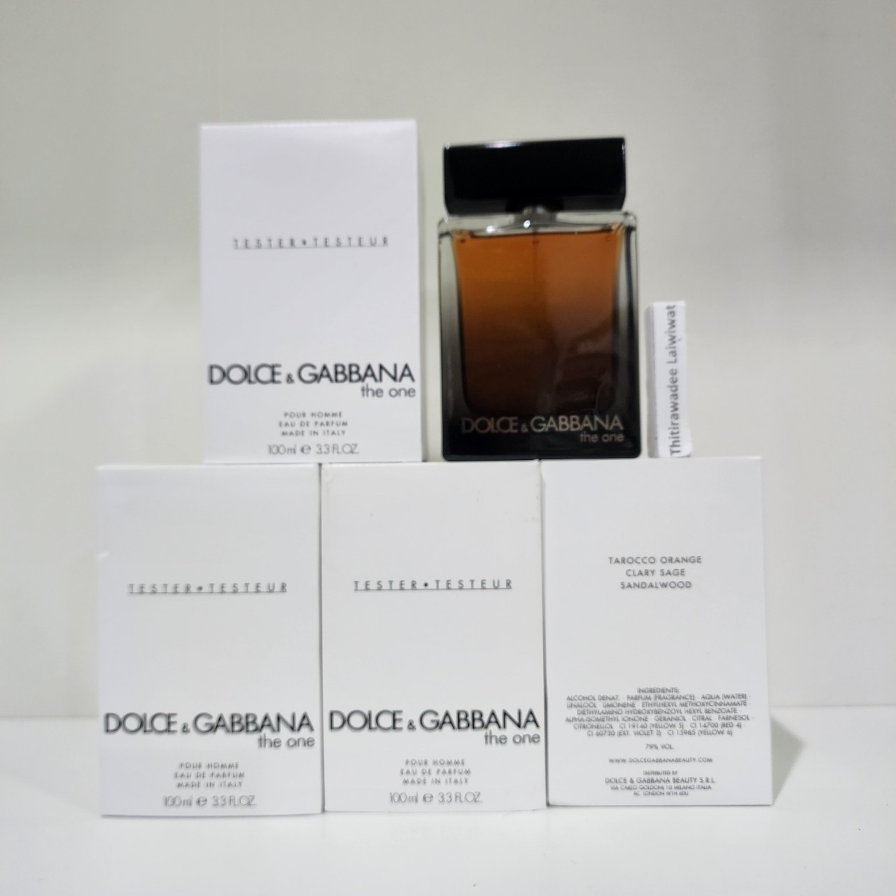 น้ำหอม Dolce & Gabbana The One for Men Eau de Parfum 100 ml. กล่องขาว