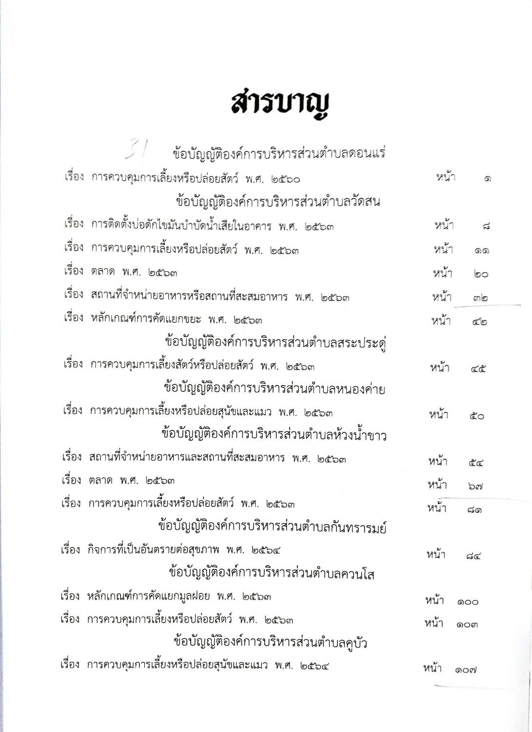ข้อบัญญัติองค์การบริหารส่วนตำบล ( ตอนพิเศษ 211) พ.ศ. 2567