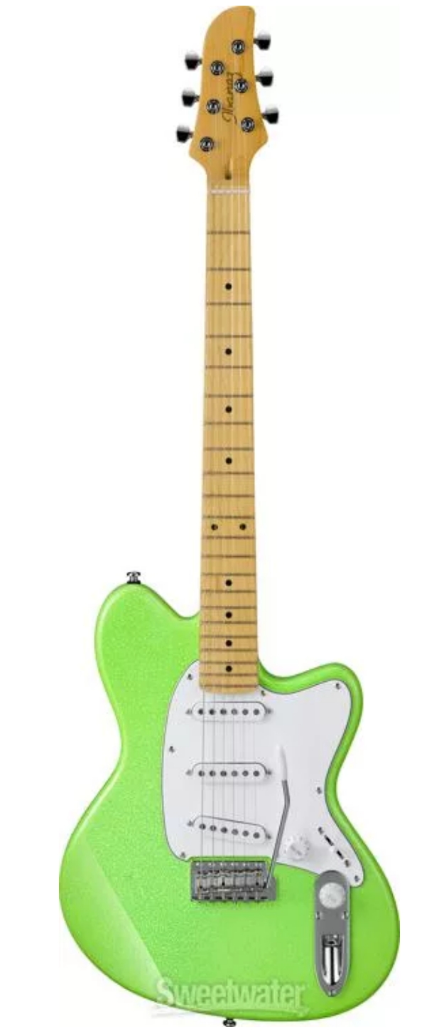 Ibanez Yvette Young Signature YY10 - Slime Green Sparkle