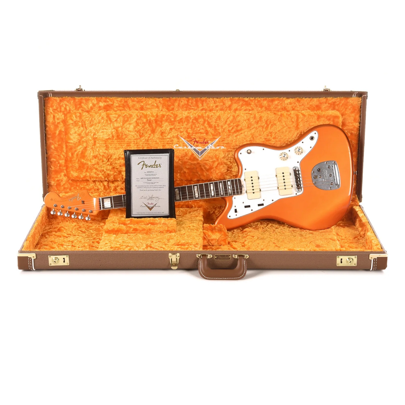 Fender Custom Shop 1966 Jazzmaster Chicago Special Journeyman Relic Super Faded Candy Tangerine w/Painted Headcap