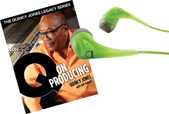 AKG Quincy Jones Q350 Headphones with Q on Producing Book