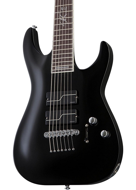ESP Limited Edition 607B Stef Carpenter Seven String Electric Guitar - Black