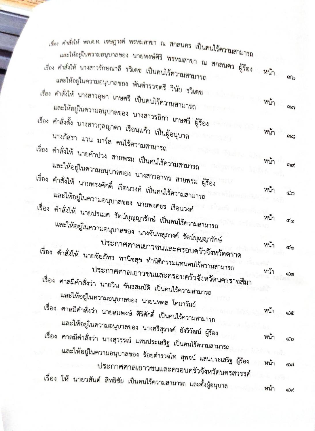 กฎหมายออกใหม่ 65/65 ประกาศกระทรวงการคลัง ภาษีเงินได้ ประกาศอุตสาหกรรมฯ บัตรสิ้นอายุ ประกาศศาลเยาวชนและครอบครัวจังหวัด... สมาคม - มูลนิธิ
