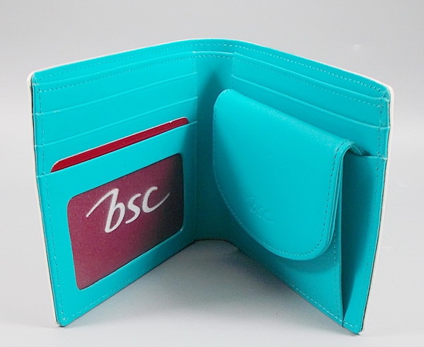 กระเป๋าสตางค์ bsc ขาว-ฟ้า ใหม่ แท้