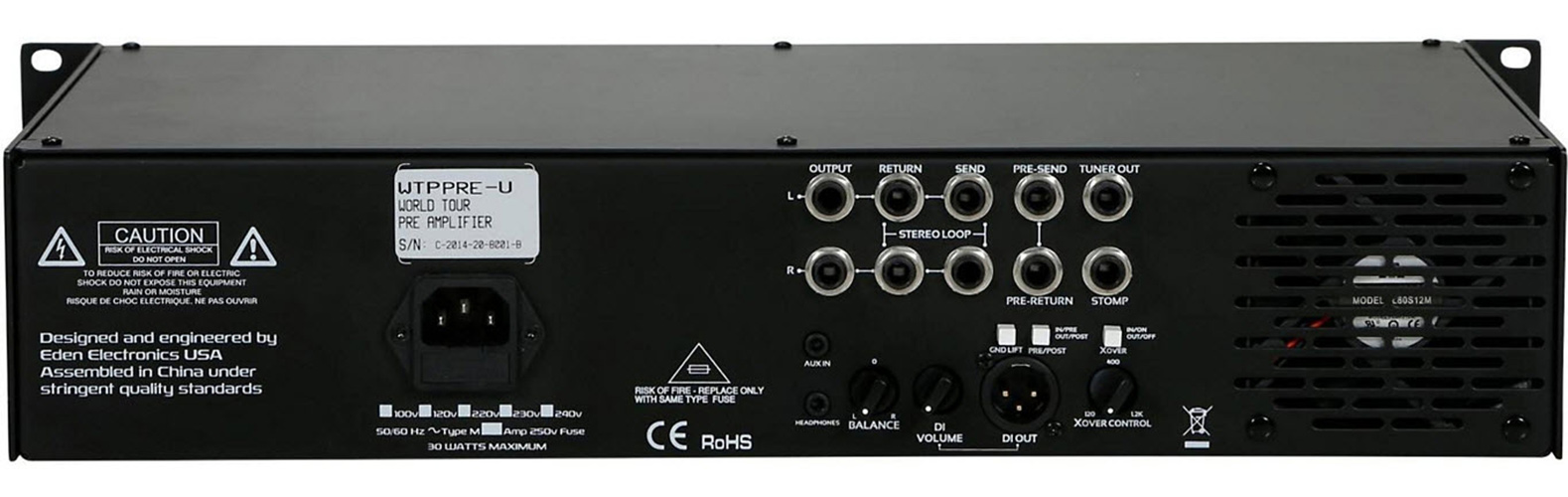 Eden World Tour Pro Preamp Unit
