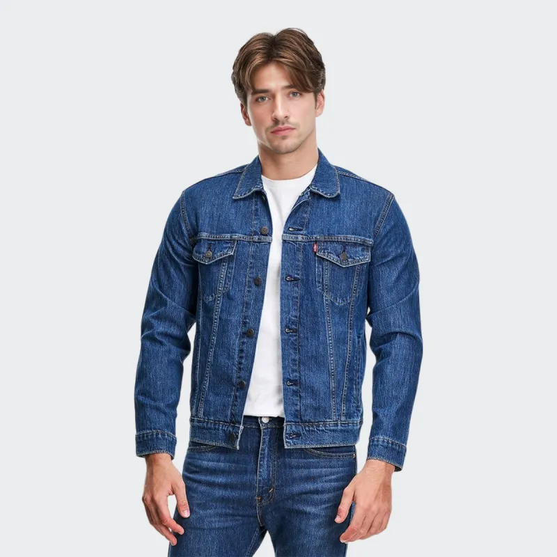 Levis Denim Jacket Men Navy