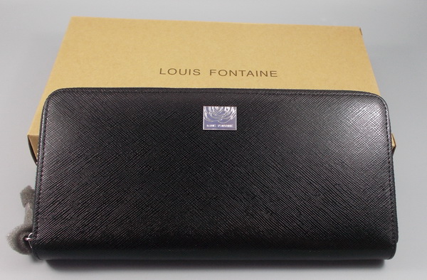 กระเป๋าสตางค์ LOUIS FONTAINE ดำ-ม่วง ใหม่ แท้