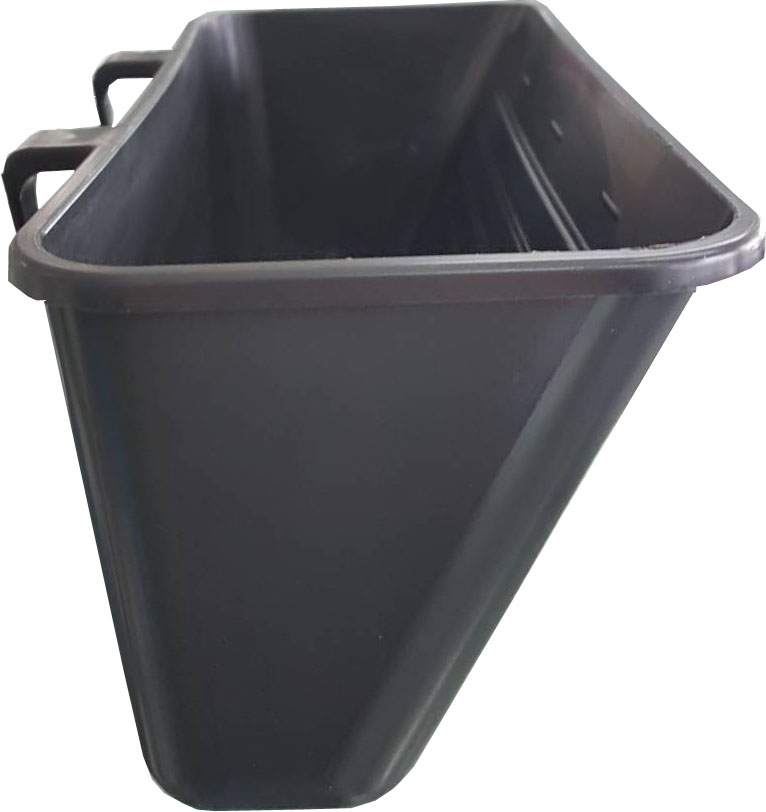 กระถางต้นไม้สวนแนวตั้งขนาดใหญ่พิเศษ สีดำ