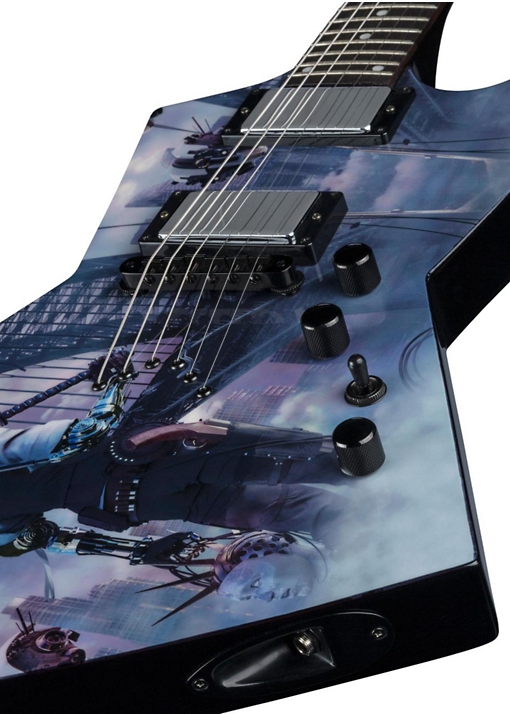 Dean Dave Mustaine Zero Dystopia Electric Guitar - Dystopia Graphic