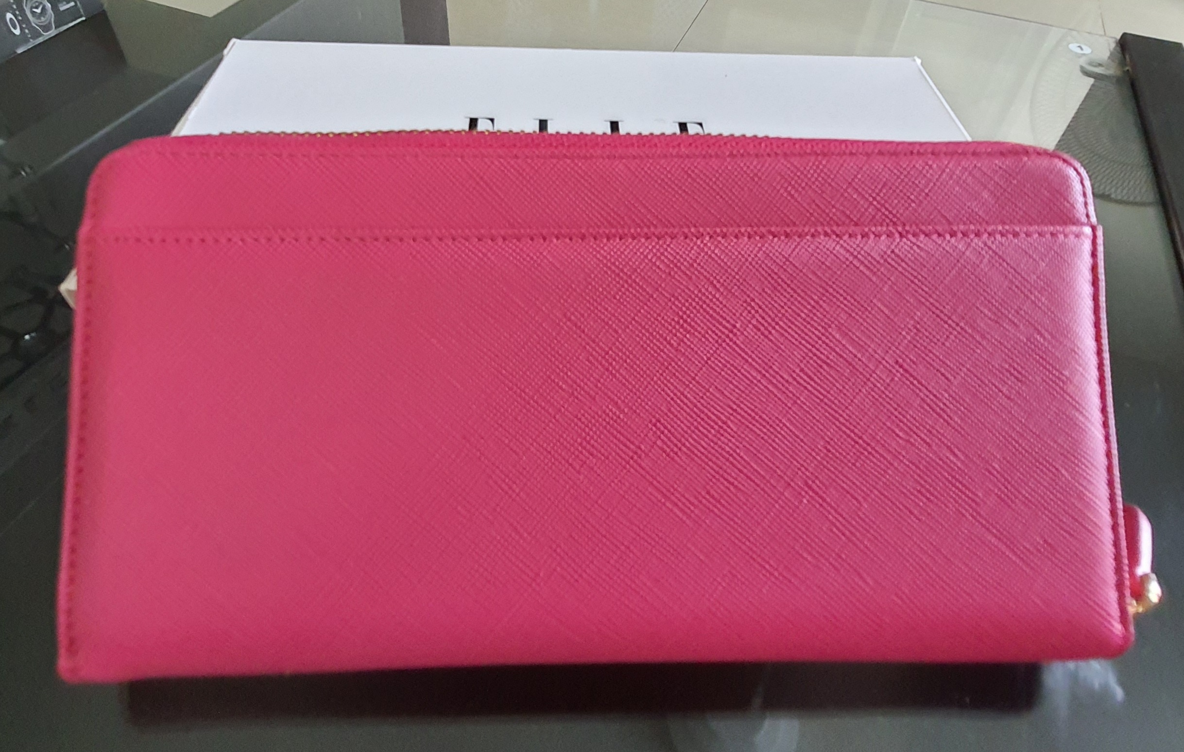 กระเป๋าสตางค์ ELLE ชมพู ใหม่ แท้