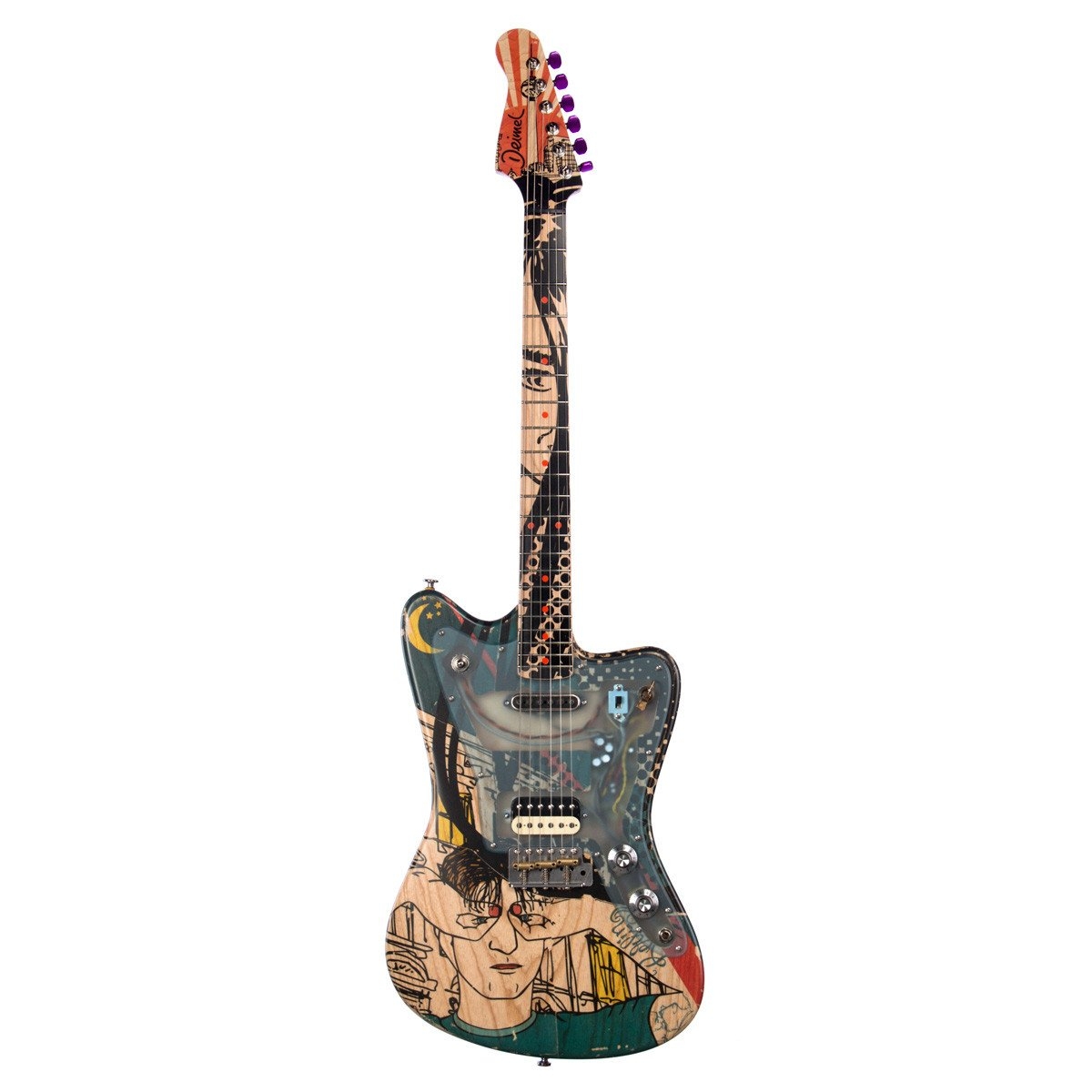 Deimel Guitarworks Firestar Artist Edition Berlin Tonight - Offset Electric Guitar with Built-in LesLee effect